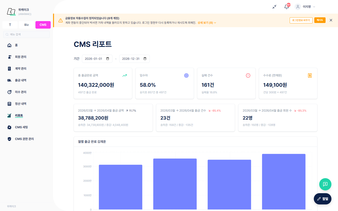 매출 리포트